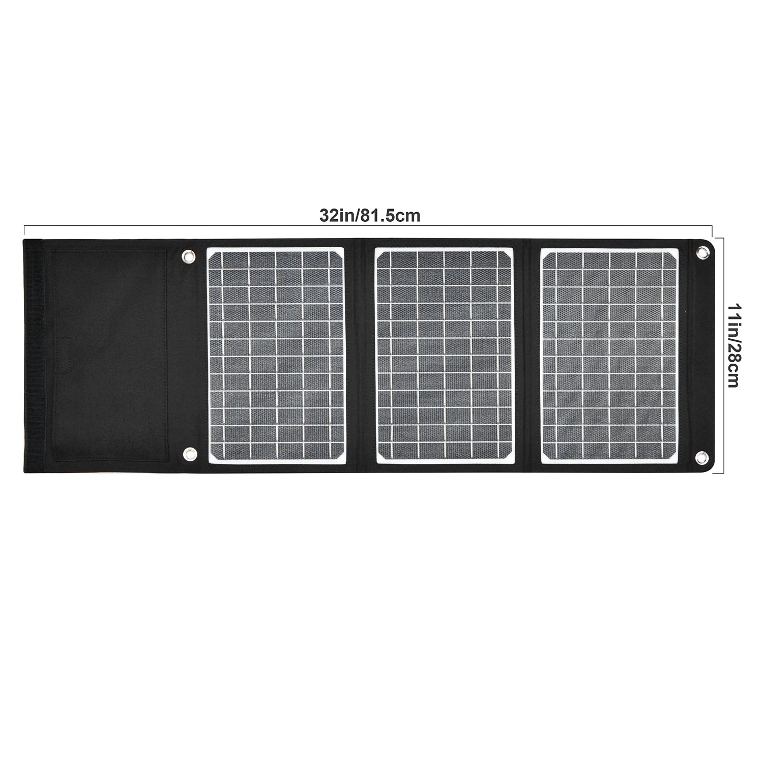 Custom 22W Waterproof ETFE Foldable Solar Panel Portable USB Type-C Sunpower Charger for Camping Easy Carry for Mobile Phones