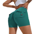 OEM Women's Sports Yoga Shorts Breathable Skin-Friendly Material Short Biker Leggings Scrunch Butt Lifting Feature Pockets