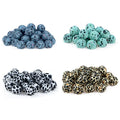 Food Grade Wholesale Leopard Print 12mm Baby DIY Silicone Loose Beads Teething Beads