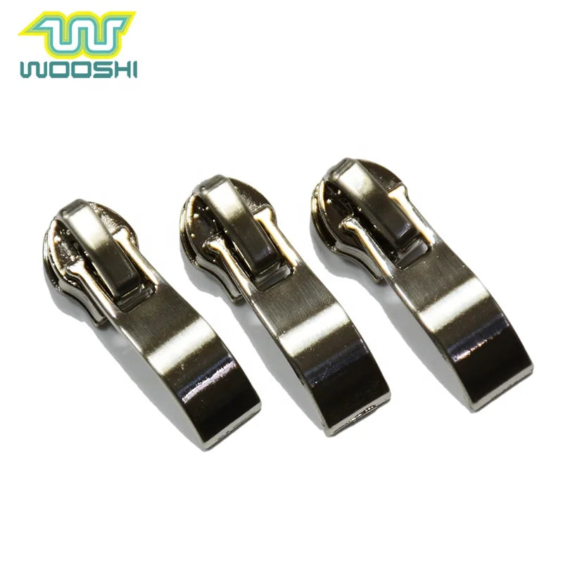 Guangzhou Auto Lock Zip Puller Anti-Silver Metal Zinc Alloy 3 No Auto Lock Close End Garment Zippers Sliders