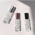 Empty 10ml 15ml Perfume Refillable Glass Atomizer Bottles Fine Mist Spray Bottle with Silver Rose Gold Black Cap
