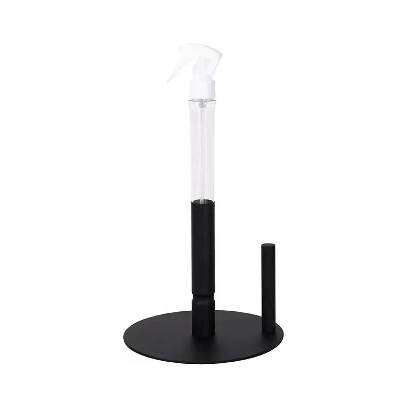 Kitchen Tissue Holder with Spray Bottle Countertop Paper Towel Holder Stand Free Standing Toilet Roll Holder
