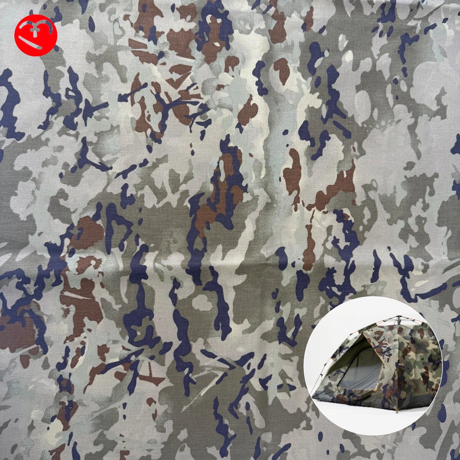 Tear Resistant 100% Polyester  PU Coated  Camouflage Print Waterproof Fabric for Outdoor Tent and Bag Fabric