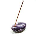 HZ Best Selling Product Amethyst Egg Gem Incense Holders Feng Shui Love Crystal Image Rough Art & Collectible
