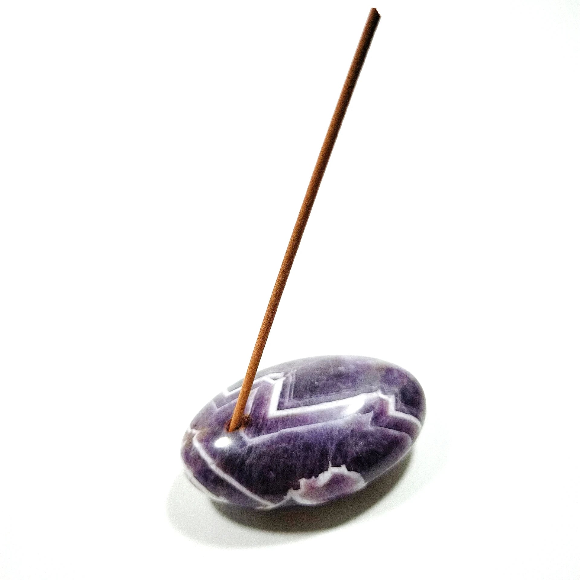 HZ Best Selling Product Amethyst Egg Gem Incense Holders Feng Shui Love Crystal Image Rough Art & Collectible