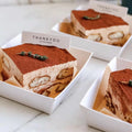 Coated Paper PVC Sandwich Cake Slice Dessert Container Tiramisu Mousse Cake Packaging Paper Boxes for Food Use