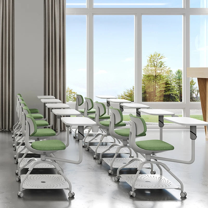 Meeting Training Chair Good Quality Lecture Chairs Colorful Desk Meeting Chair with Writing Table
