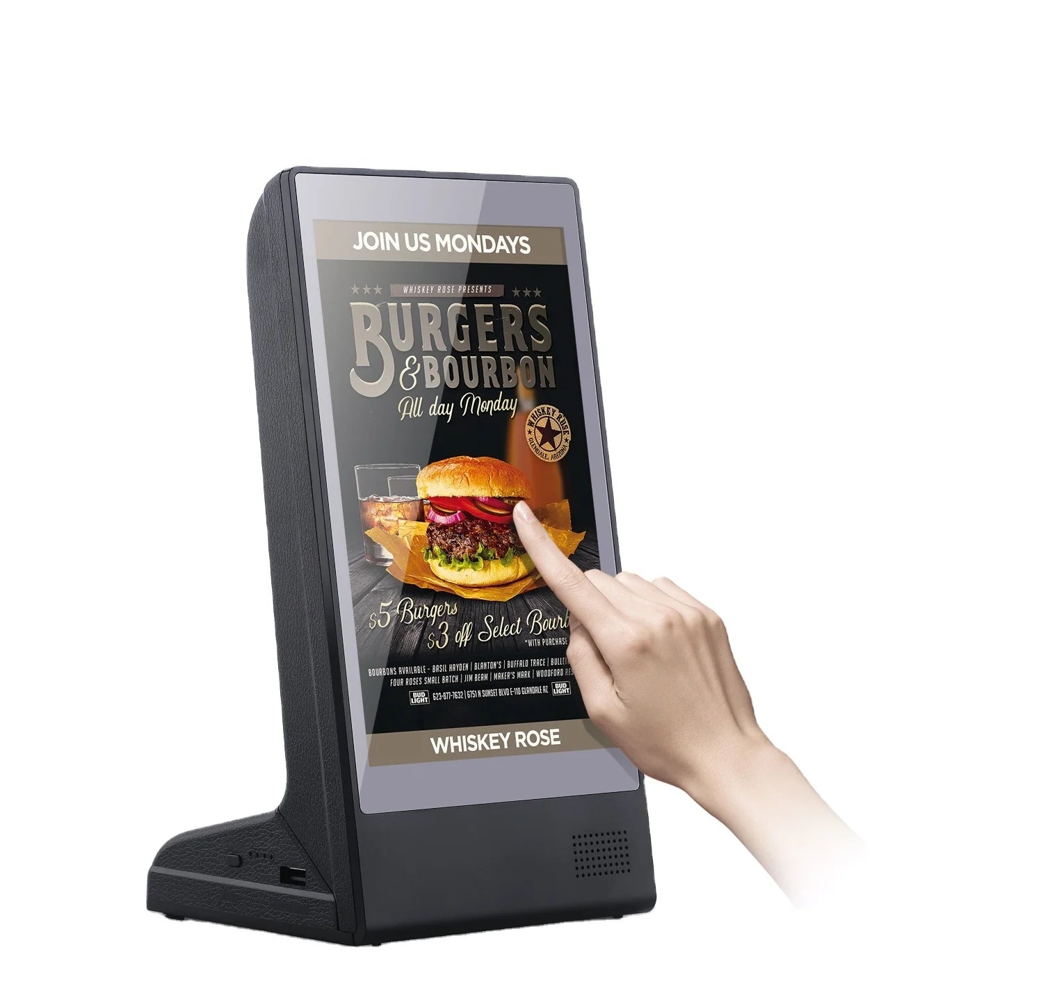 FYD-898 8 Inch Table Top Android Digital LCD Display Advertising Screen With Power Bank 23200mah