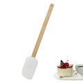 Hot Selling Silicone Spatula with Wooden Handle for Kitchen Bowl Spatula Easy to Cooking Jars Baking Mixing Frosting