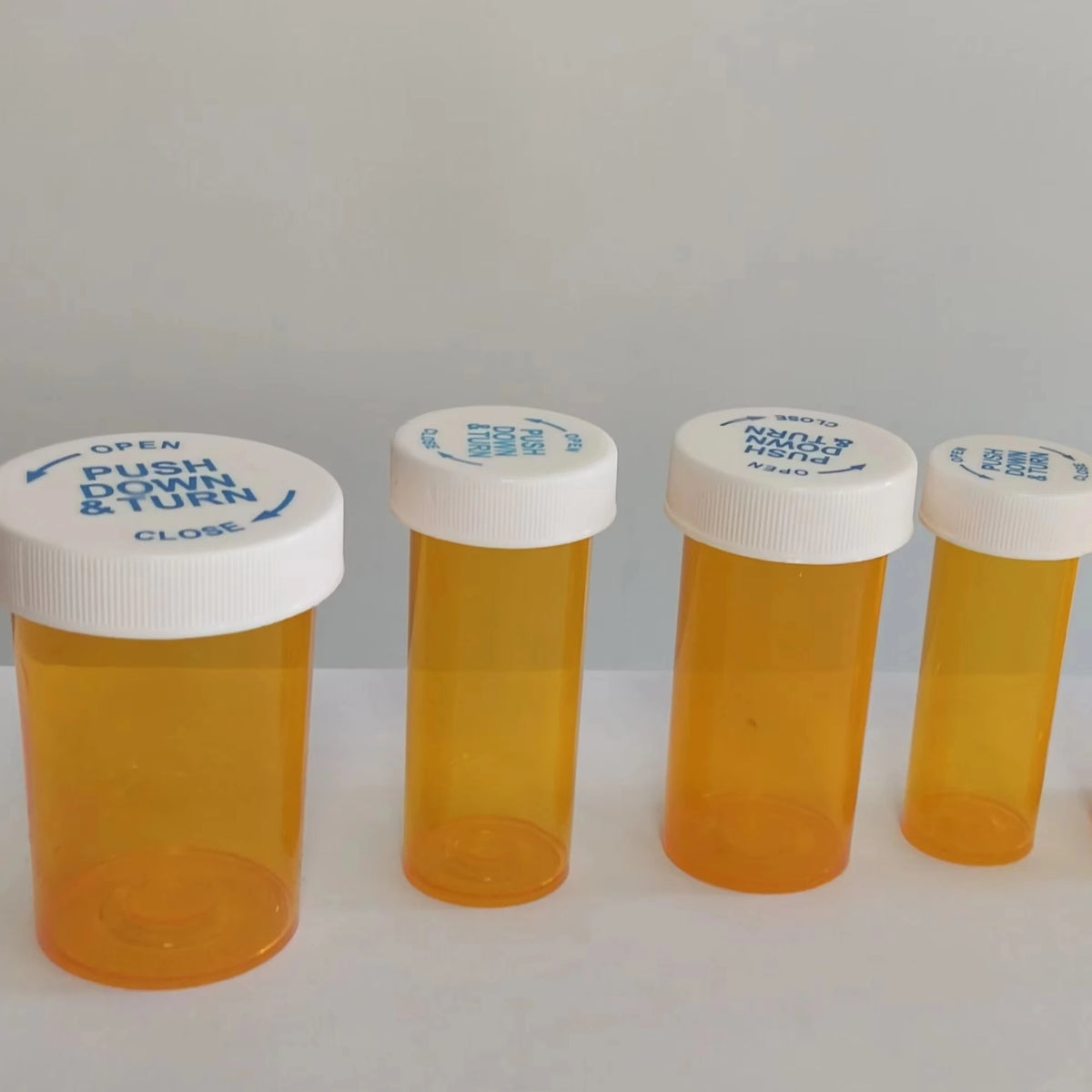 Pp Plastic Storage Vial 30 Dram Health Care Capsules Child Resistant Bottle With Reversible Lid