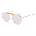 Superhot Eyewear A0413 Fashion 2020 Round Oval Metal Frame Men Women Tinted Mirrored Sunglasses