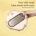 Portable PP Square Lunch Box Containers with Lid Large Capacity 1300ml Bento Box Food Storage