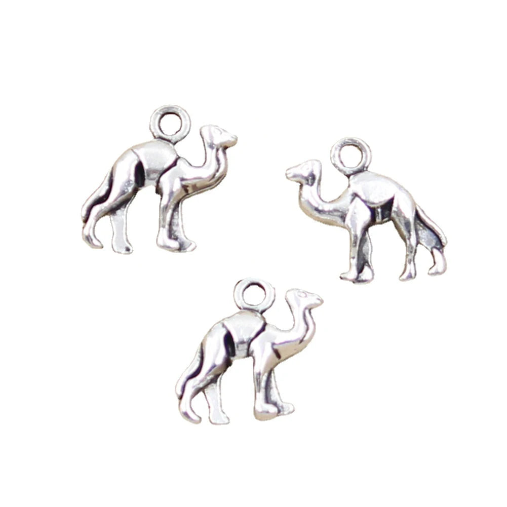 Charms Lovely Desert Camel 15x14mm Tibetan Silver Color Pendants Antique Jewelry Making DIY Handmade Craft