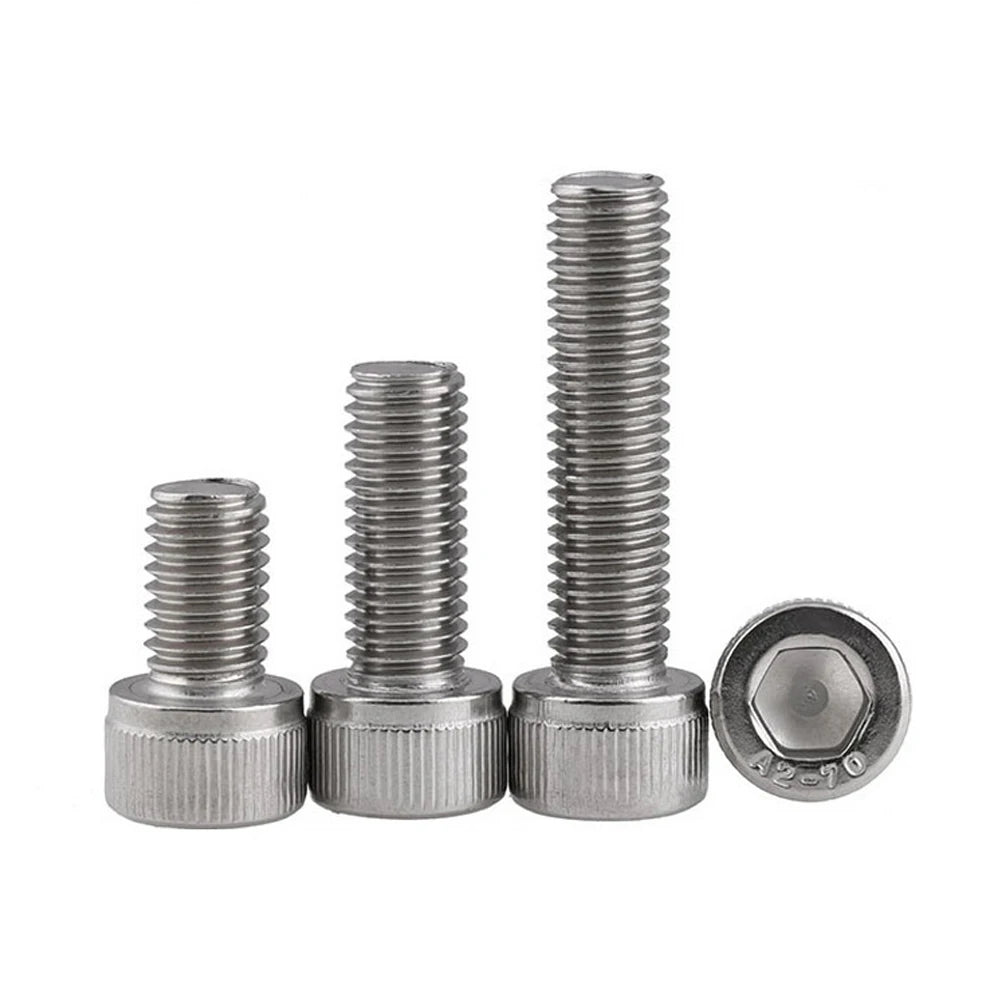 Allen Screw Factory Stainless Steel 304/316 Knurled Full/Half Thread M1-M10 A2-70/A4-80 Grade OEM/ODM Custom Screws