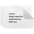 Custom 3D Door Small Carpet Non-Slip Flannel Bathroom Mat with Modern Animal Print Sublimation Printed Mats