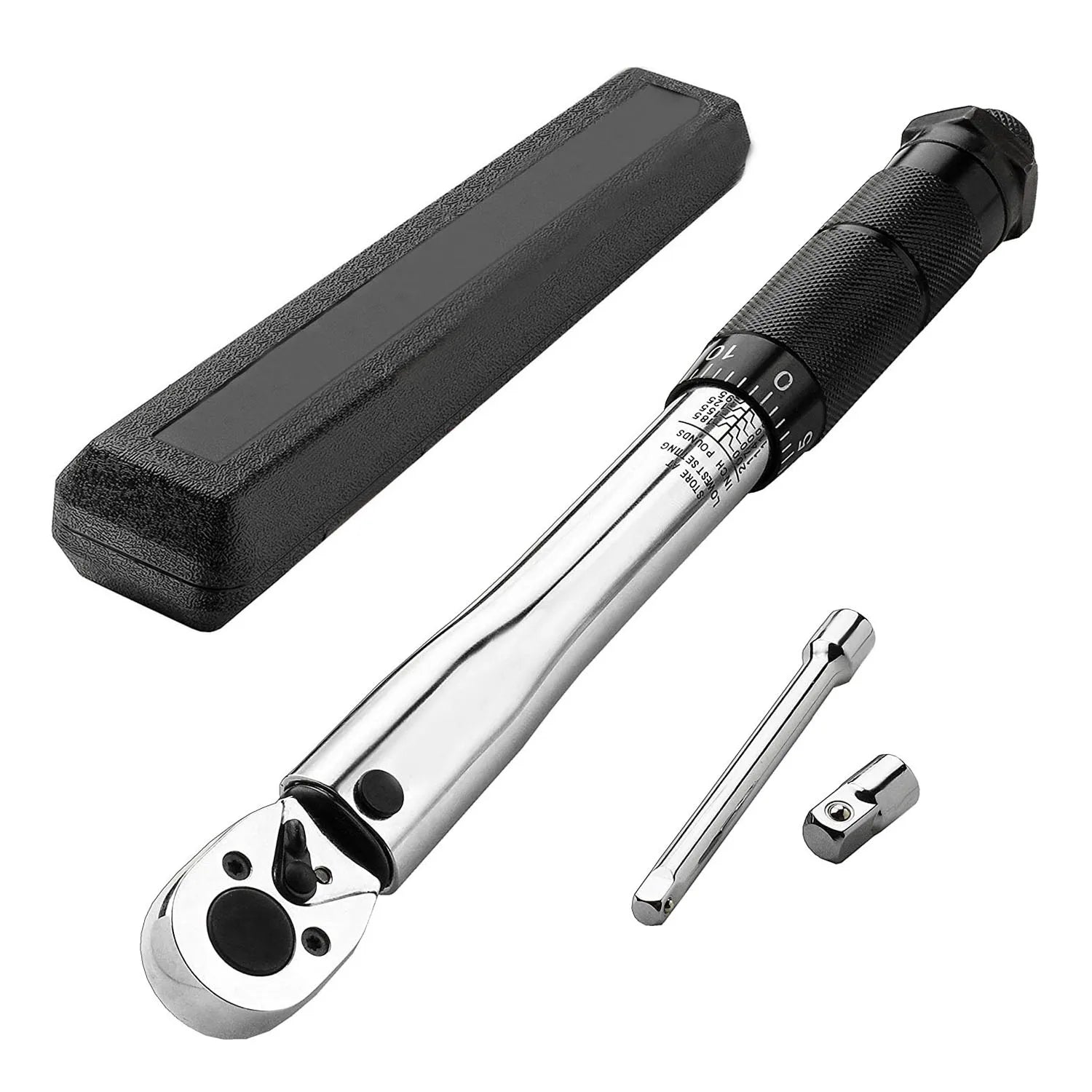 YUHANG 1/4 Inch Drive Carbon Steel Click Torque Wrench 20-200 In.-lb. Range CE Certified 3-Year Warranty DIY Customizable OEM