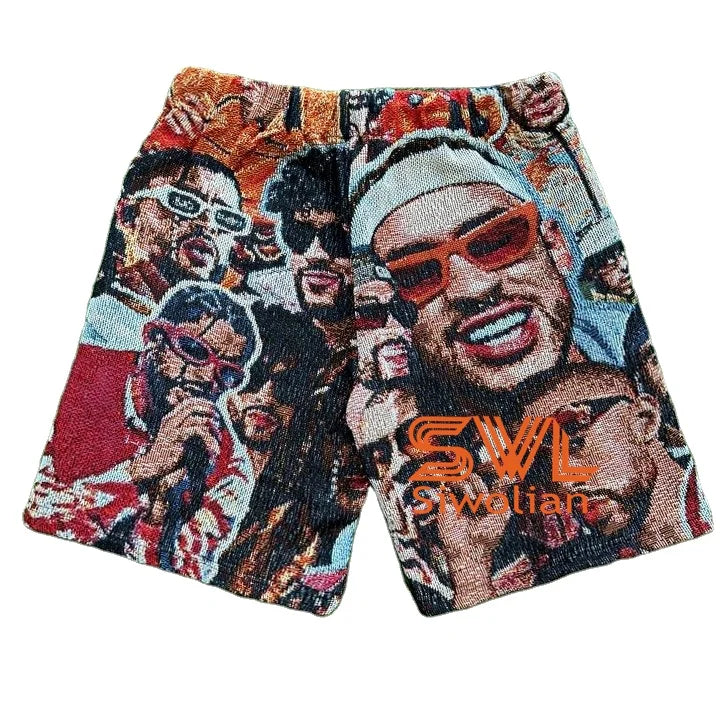 Custom Tapestry Men's Breathable Shorts 5-inch Shorts for Men Customized Comfortable Mid Waist Custom Shorts