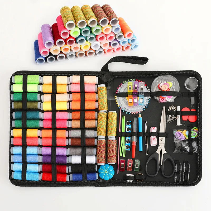 226 Pieces Set Hot Sale Multifunctional Household Sewing Kit Hand Knitting Tools Needlework Embroidery Box High-quality
