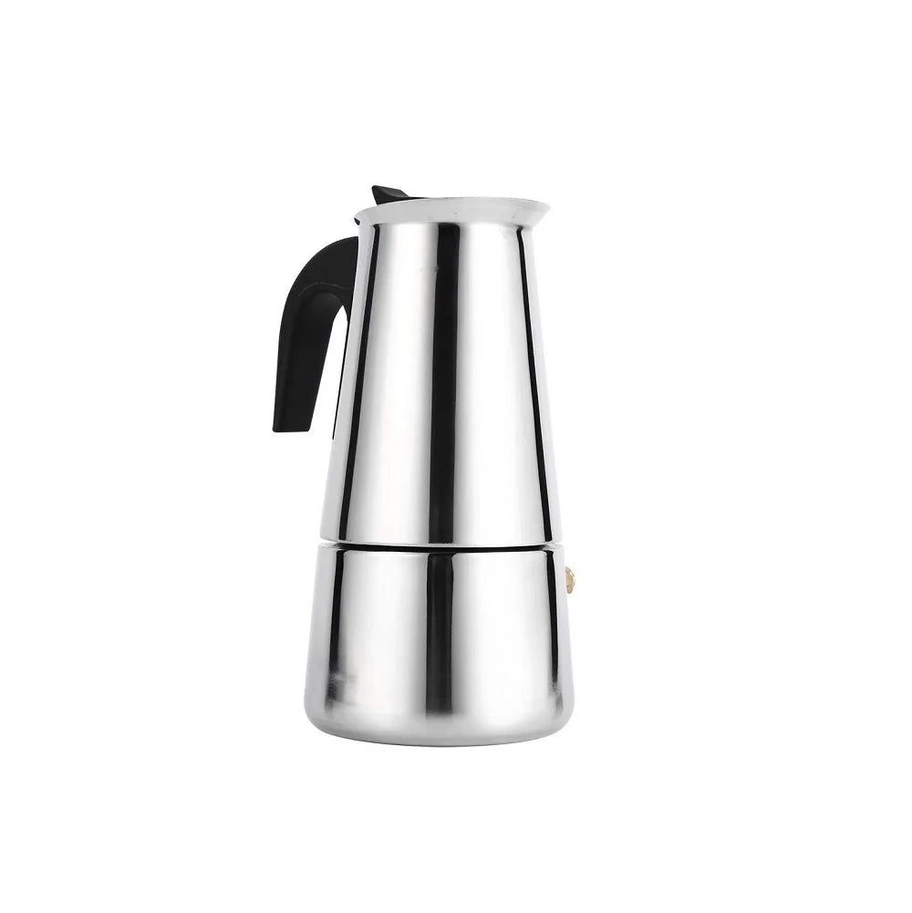 Customizable 2-Cup Classic Italian Style Moka Pot Portable Mini Espresso Coffee Maker Stocked Stovetop Device