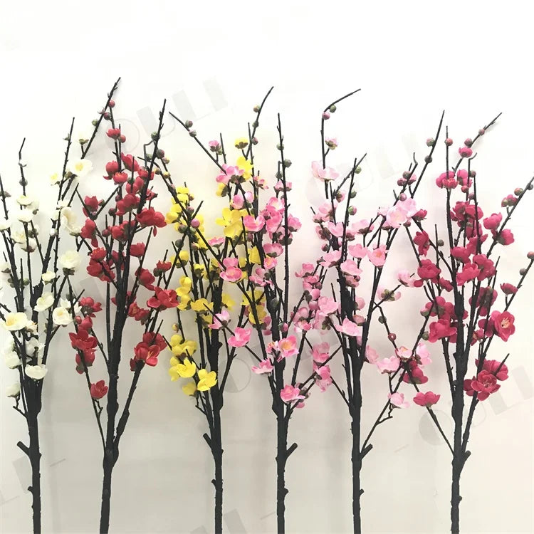 C-1081 New Style Single Stem Plume Flower  Artificial Cherry Blossom Branches for Home  Decoration