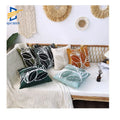 Tufted  Customized Tassels Boho Throw Pillow Case Embroidery Bohemian  Cushion Covers Home Decoration Nordic Leaves Leaf Nature
