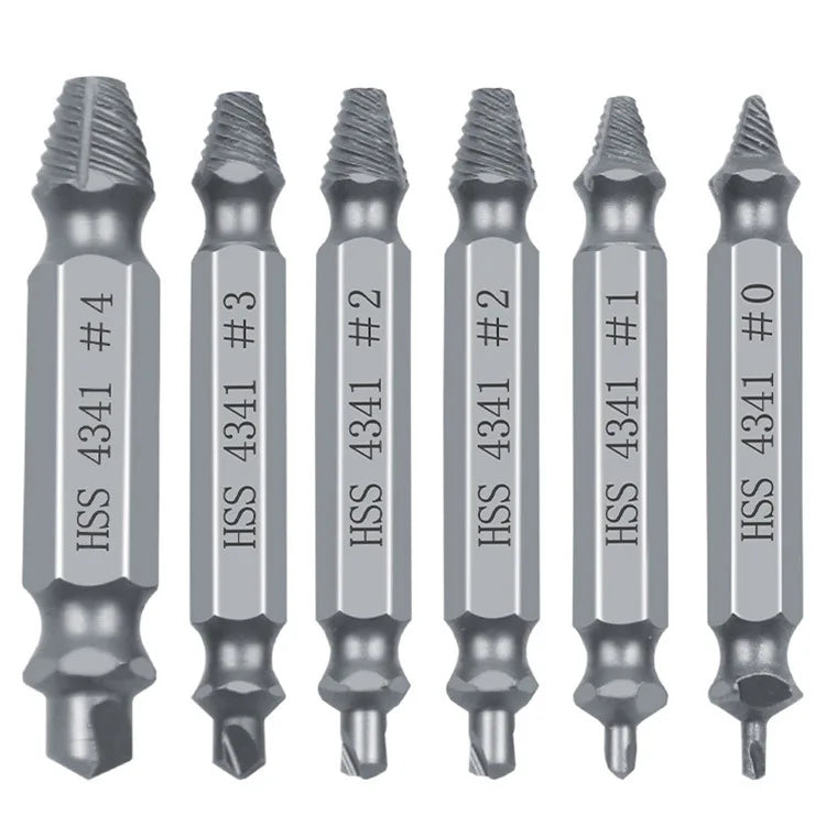 Spiral Flute Screw Extractor Set for Stripped Screws Hand Tool 4341 Extractor