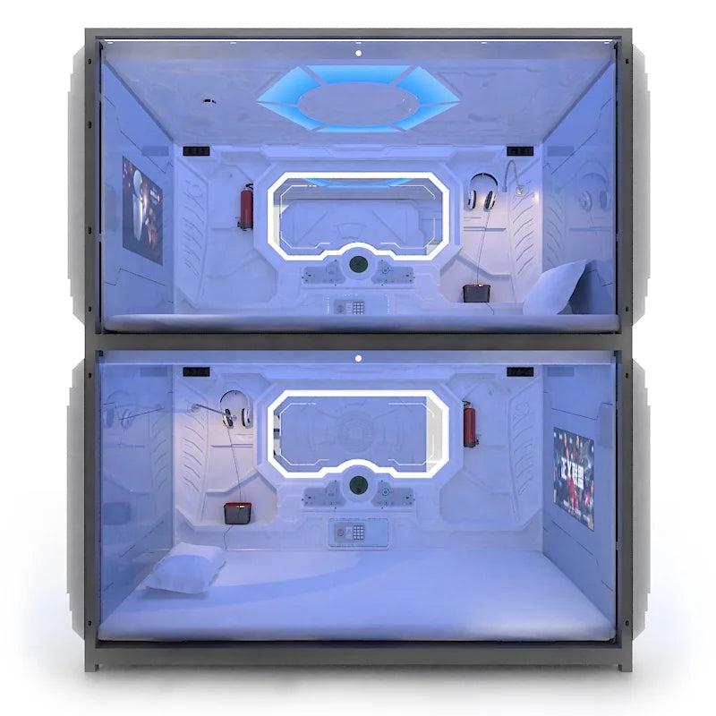 We Brand Space-Saving Soundproof Hotel Beds Capsule Pod Sleeping Pods