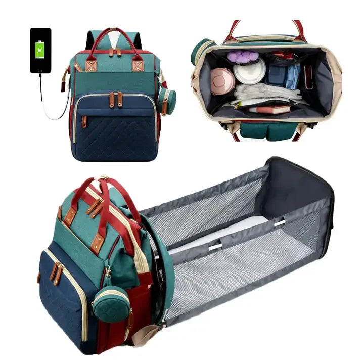 Factory Price Portable Travelling Diaper Changing Bed Shoulders Mummy BackPack