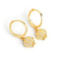 Hot Wholesale 925 Sterling Silver Fine Jewelry 18k Gold and Rhodium Plating Hoop Earrings