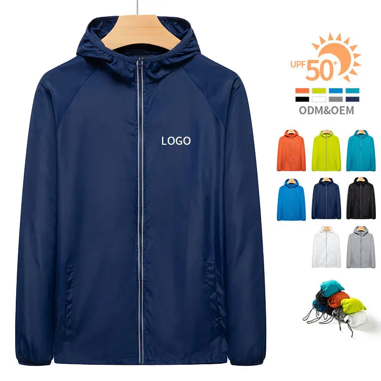 Light Weight Sun-proof Clothing Hooded Sun-protective Jackets Our Door Men's Uvioresistant Jackets