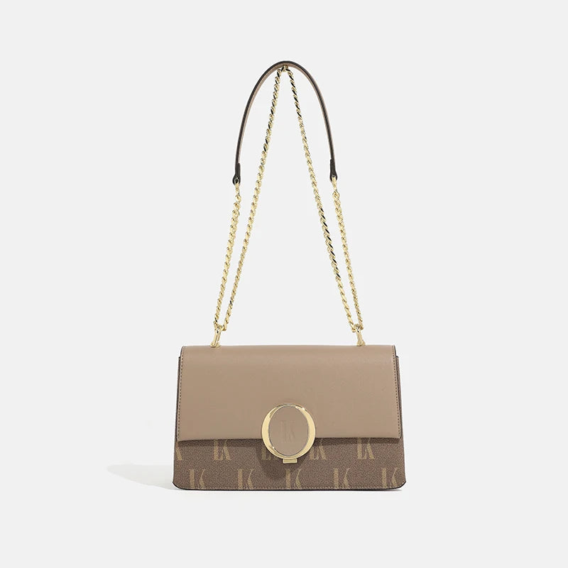 New PVC Leather Chain Small square Messenger Bag Suitable for Work and Commuting a Single-shoulder Bag