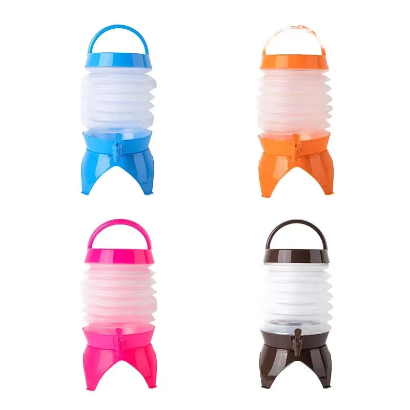 IRONDONKEY 3.5L Outdoor Telescopic Folding Storage Bucket Multifunctional Drinking Water Bucket Camping & Hiking Accessories