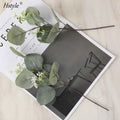 Artificial Eucalyptus Leaves Stems Eucalipto Branches Artificial Plants for Floral Bouquet Wedding Holiday Greenery Decor XH0067