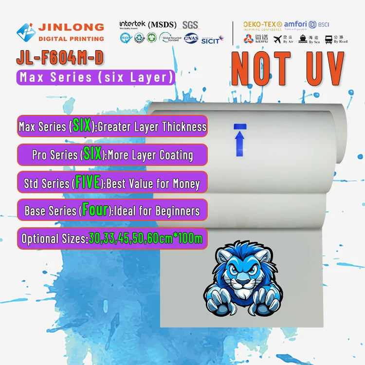 Dtf Transfer Film Hot Peel 17 Inch Dtf Roll 37cm 40cm 42cm 43cm 45cm Dtf Film for Tshirt logo Printing Machine