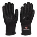 Seeway Black Cotton Heat Resistant Silicone Coated BBQ Grilling Gloves for Oven Barbecue Smoking Dishwasher Safe