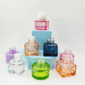 New Design Empty 5ml-10ml Private Glass Perfume Bottle square Small Capacity Essential Oil Bottle