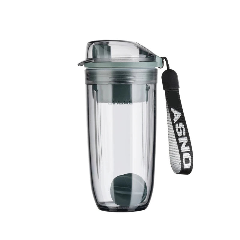 STARLII High Quality Leakproof Odourless Custom Logo 400ml Gym Protein Powder Shaker Bottle Tumbler With Filter Plastic Mixer