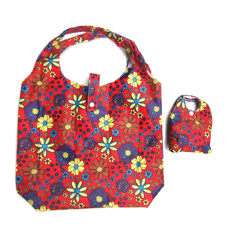 New eco custom print Promotional cheap recycle woman Handbag Foldable Reusable Durable Waterproof Grocery shopping Bags pouch stock