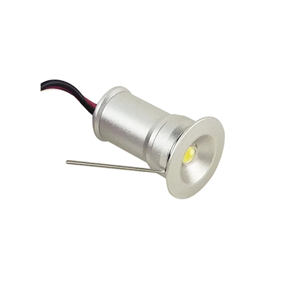 1W Mini LED Spotlight Ceiling Spot Light Recessed Downlight Showcase Kitchen Cabinet SLight Tair Spot DC12V/3V Dimmable