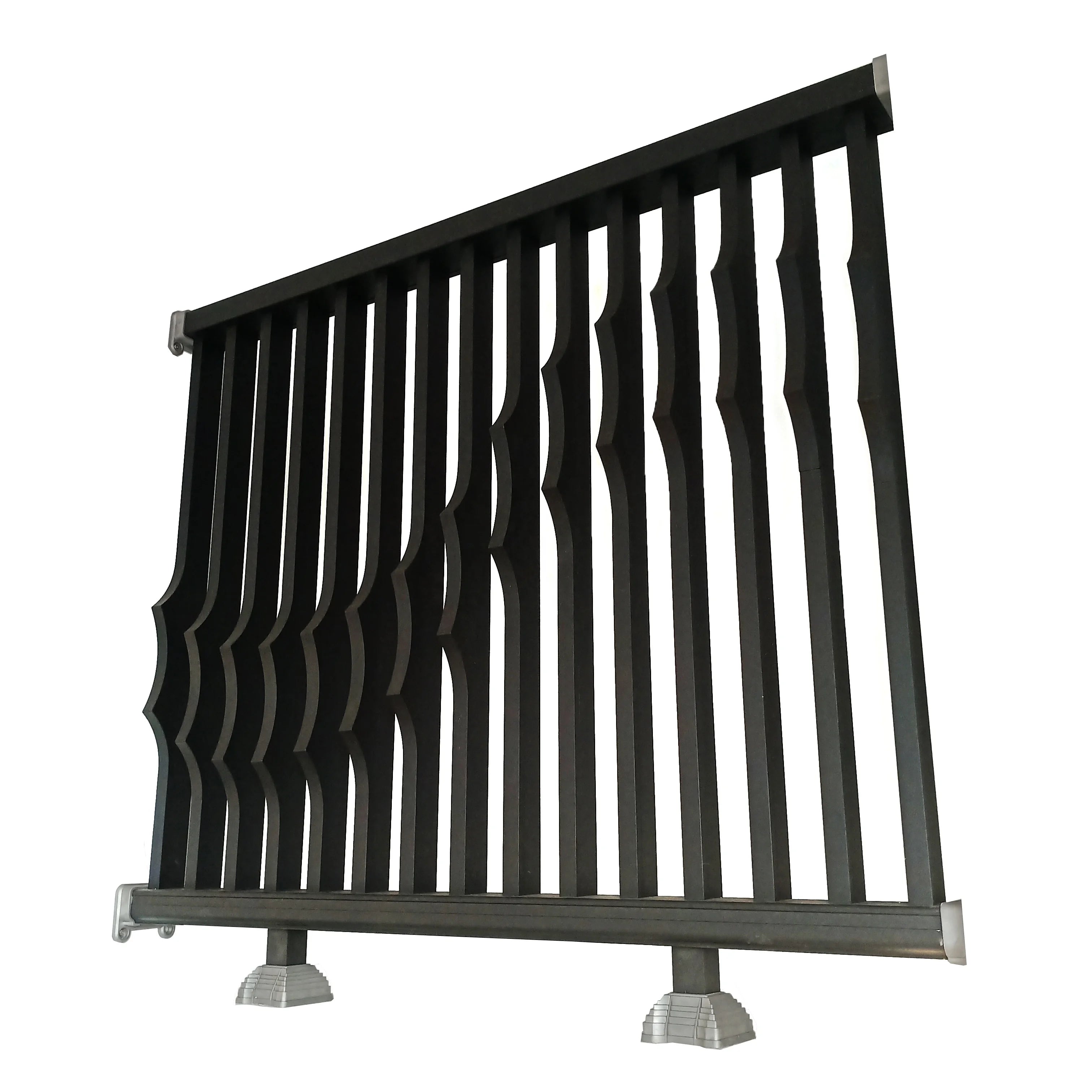 Customized BH Railing Product BH-F206 Modern Decorative Aluminum Fence Railing Panels with Multi-color Options Lifetime Warranty
