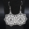 OM Pendant Big Earrings Stainless Steel Aretes De Oro 18K Indian Jewelry 2025 Jewelry for Women