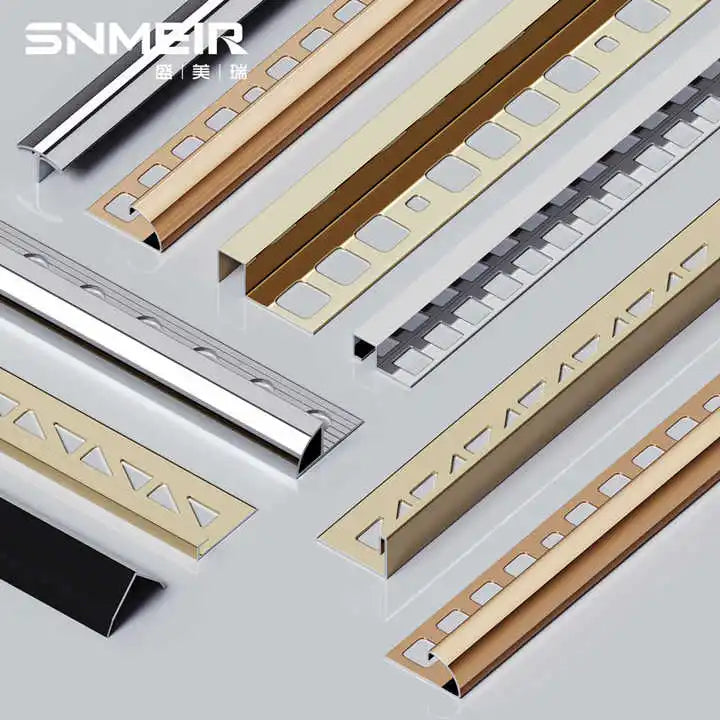 Factory Aluminum Alloy/Stainless Steel Ceramic Edge Trim Strip Profile for Tile/Carpet/Floor/Stair Nosing/Wall Corner