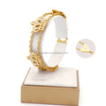 Stainless Steel 18K Gold Plated Women's Bracelet Cute Crown Shaped Diamond for Girls Featuring Zircon Main for Anniversaries