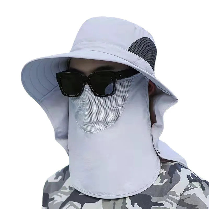 Hot Selling Unisex Detachable Fisherman Hat Shawl Outdoor Fishing Sun Visor Mountaineering Casual/Ski/Party Bows Travel Daily