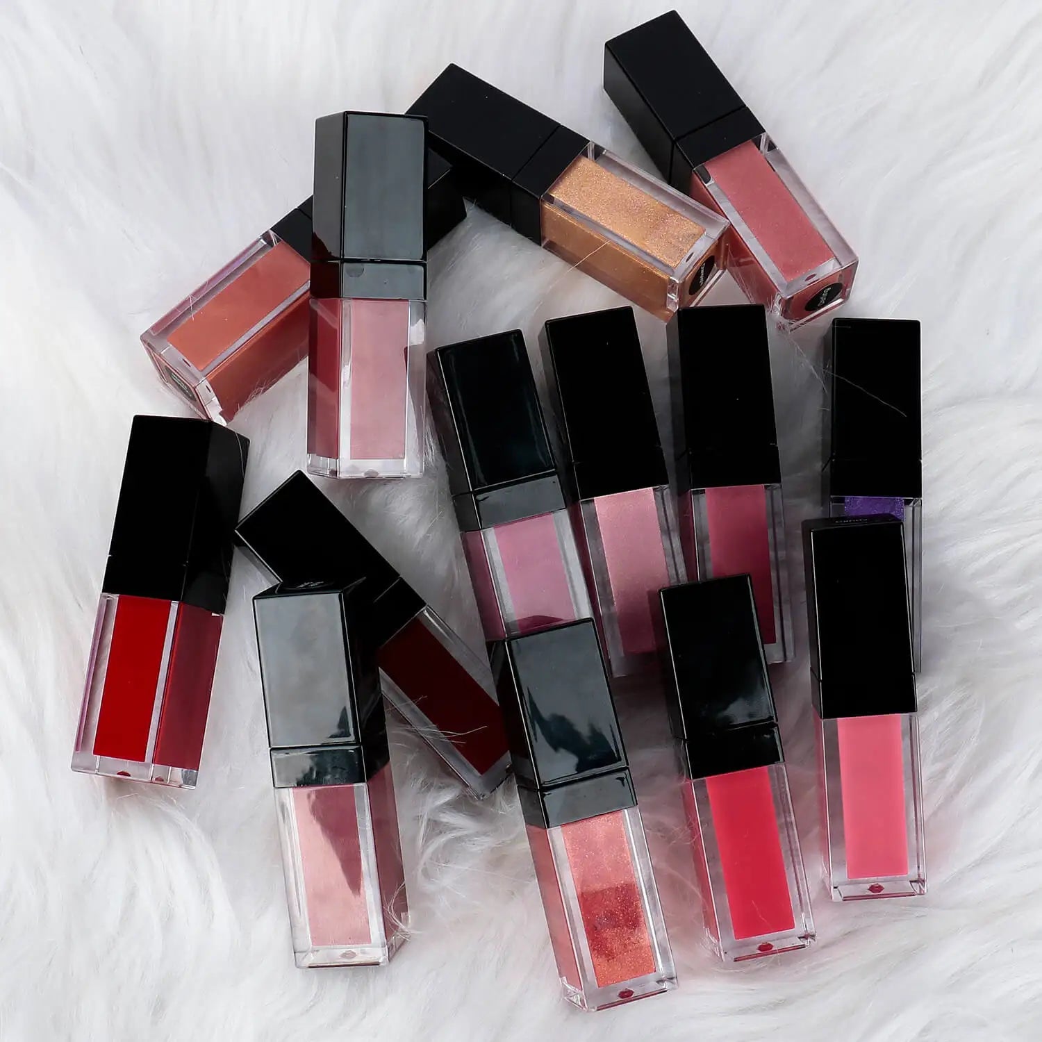 Wholesale Matte Glossy Liquid Lip Gloss Custom Logo High Pigment Long Lasting Waterproof Moisturizing Private Label 162 Colors