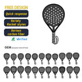 MELORS Custom Carbon Fiber Frosted Diamond Hole Paddle Padel Racket