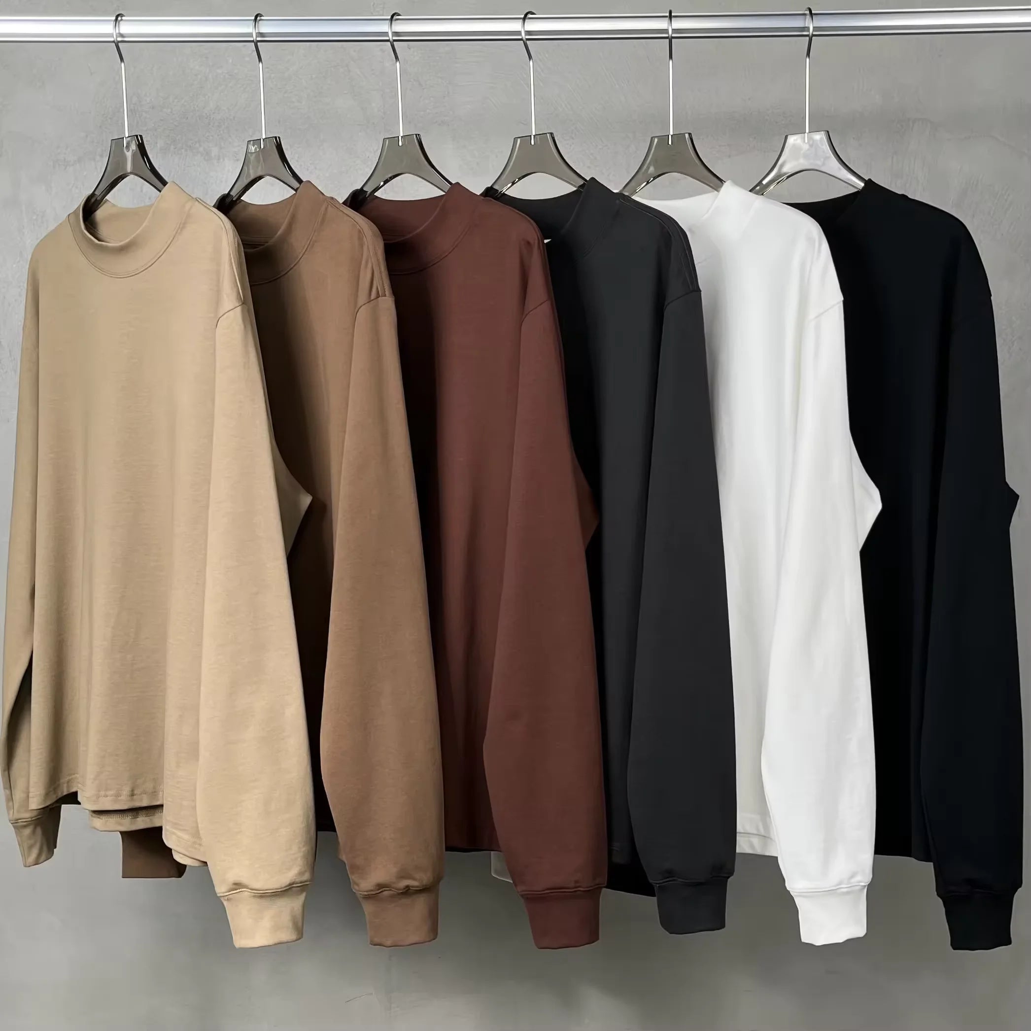 Heavyweight Pullover Crewneck Sweatshirt Men High Quality Custom logo Fleece Cotton Oversized Sweatshirts Men Jumper
