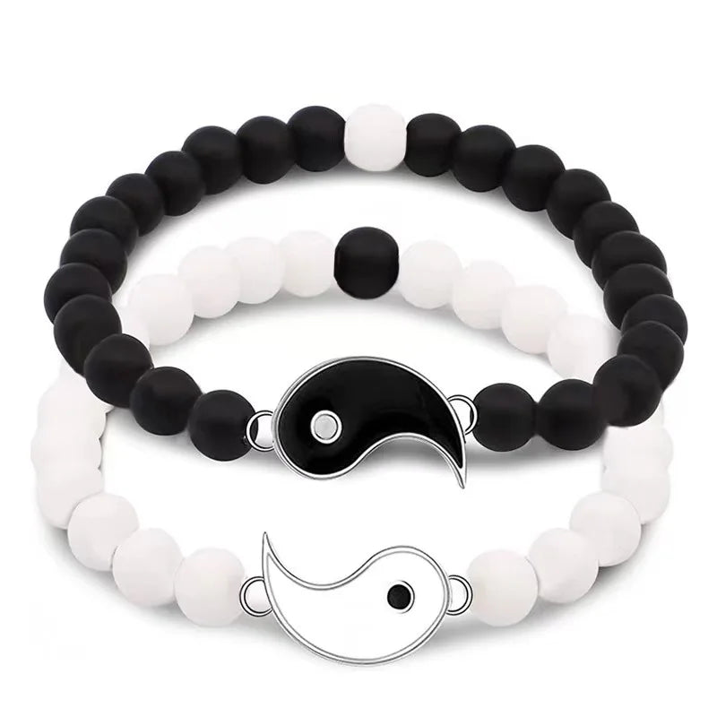 AA01454 Fashionable Tai Best Friend Yin Yang Friendship Bracelet for Man Woman