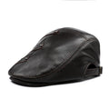 X1679 Real Leather Visor Flat Hat Natural Leather Cap Manufacturer Bucket Hat Suede Leather Patch Hats