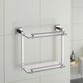 Modern Stainless Steel Bathroom Accessory Set Copper Shower Caddy with Shelf Bath Hardware